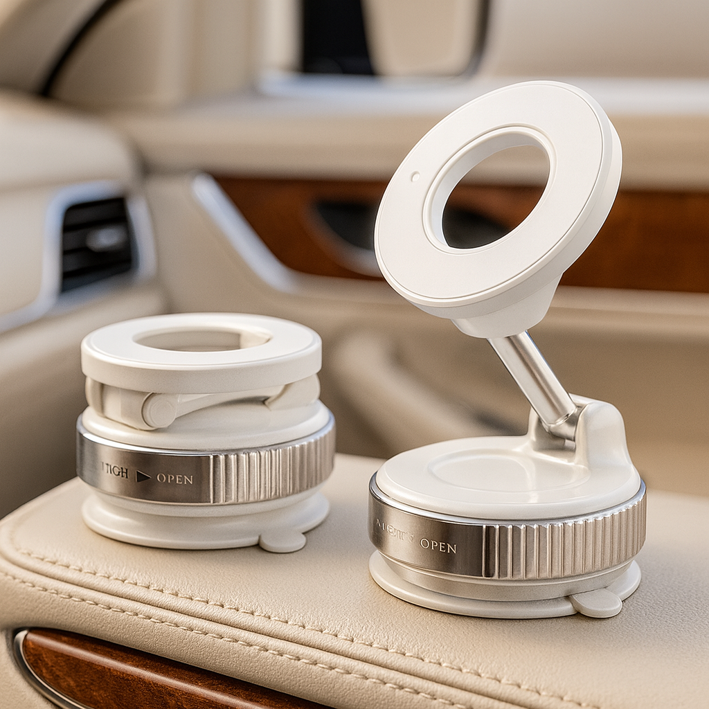 GripForge Magnetic Adjustable Phone Holder Vacuum Mount